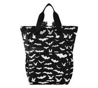 ALAZA Baby Changing Bag Backpack, Nappy Changing Bags Bats Black Multi-Functional Diaper Bag Tote Large Capacity Mum Dad Backpack