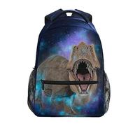 ALAZA Boys Backpacks for School, 3d T Rex Dinosaur Galaxy Starry Night Sky Bookbags for Kids Boy Teen Toddler Fashion Daypack Rucksack Travel Laptop Bag