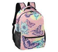 ALAZA Children's Backpack, Schoolbag Death's Moth Skull Large Capacity Students Bookbag Rucksack Knapsack for Boys Girls