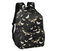 ALAZA Children's Backpack, Schoolbag Goth Death Moth Butterfly Large Capacity Students Bookbag Rucksack Knapsack for Boys Girls