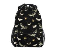 ALAZA Children's Backpack, Schoolbag Gothic Death Moth Butterfly Large Capacity Students Bookbag Rucksack Knapsack for Boys Girls