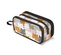 ALAZA Cute Colored Cats Pencil Case Large Pen Pouch Holder Stationery Bag for Girls Boys Adults School Office