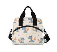 ALAZA Cute Dragon Cloud Pattern Insulated Lunch Bag Large Capacity Lunch Box Tote Bag Portable Cool Bag for Kids Girls Boys Adults School Picnic Travel