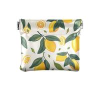 ALAZA Fresh Lemon Small Squeeze Coin Purse PU Leather Mini Wallet Change Pouch for Women Girls