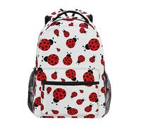 ALAZA Girls Backpacks for School, Ladybug Insect Cute Cartoon Bookbags for Kids Boy Teen Toddler Fashion Daypack Rucksack Travel Laptop Bag