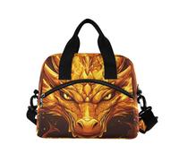 ALAZA Golden Dragon Insulated Lunch Bag Large Capacity Lunch Box Tote Bag Portable Cool Bag for Kids Girls Boys Adults School Picnic Travel