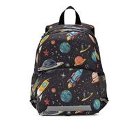 ALAZA Kids Rucksack Mini Toddler Backpack 2-6 Rockets Planets Solar Systems