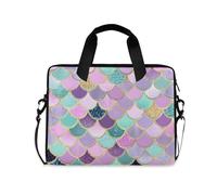 ALAZA Laptop Bag for 16 15.6 inch Mermaid Scales, Laptop Briefcase Bag for Women Men Student Work, Travel Shoulder Messenger Tote Cases Sleeves
