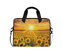 ALAZA Laptop Bag for 16 15.6 inch Sunflower Field, Laptop Briefcase Bag for Women Men Student Work, Travel Shoulder Messenger Tote Cases Sleeves