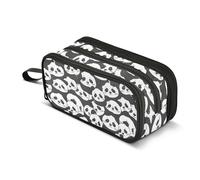 ALAZA Large Pencil Case, Big Capacity Pencil Bag Pen Pouch Holder 3 Compartments,Cute Little Panda School Office Supplies Stationery Makeup Bag Storage Organizer for Students Girls Boys Women Men
