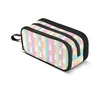 ALAZA Large Pencil Case, Big Capacity Pencil Bag Pen Pouch Holder 3 Compartments, Fantasy Rabbit School Office Supplies Stationery Makeup Bag Storage Organizer for Students Girls Boys Women Men