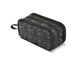 ALAZA Large Pencil Case, Big Capacity Pencil Bag Pen Pouch Holder 3 Compartments, Witchcraft Black Cats School Office Supplies Stationery Makeup Bag Storage Organizer for Students Girls Boys Women Men