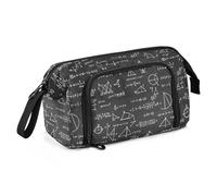 ALAZA Large Pencil Case for Girls Boys School Travel, Zipper Pen Pouch Cosmetic Bag with Multiple Compartments, Mathematics Publicity Pencil Bag for Art Supplies and Stationery