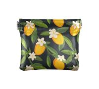 ALAZA Mango Flower Small Squeeze Coin Purse PU Leather Mini Wallet Change Holder Pouch for Women Girls