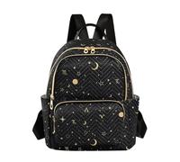 ALAZA Moon Star Zodiac Women’s Backpack Purse Causal Daypack Work Travel College Business Trip Bag Shoulder Bag, Multicolor, S, Daypack Backpacks