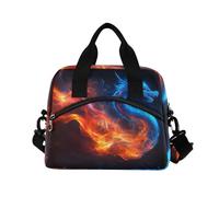 ALAZA Neon Fire Dragon Insulated Lunch Bag Large Capacity Lunch Box Tote Bag Portable Cool Bag for Kids Girls Boys Adults School Picnic Travel