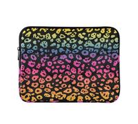 ALAZA Neon Rainbow Leopard Cheetah Animal Print Laptop Sleeve Bag Waterproof Protective Notebook Case, 15.6 Inch