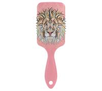 ALAZA Paddle Hair Brush for Girls Women Kids, Lion Mandala Cute Detangling Brush Air Cushion Vented Comb for Fine Long Curly Wavy Thick Coarse Hair