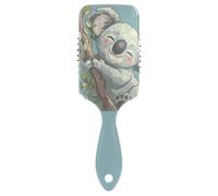 ALAZA Paddle HairBrush for Women Kids, Koala Hugging A Eucalyptus Gairls Detangling Hairbrush Air Cushion Hair Comb for Long Thick Curly Wavy Hair