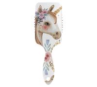 ALAZA Paddle HairBrush for Women Kids, Watercolor A Unicorn Gairls Detangling Hairbrush Air Cushion Hair Comb for Long Thick Curly Wavy Hair