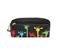 ALAZA Pencil Case, Colorful Funny Giraffes Makeup Pouch Wallet Large Capacity Waterproof School Zipper Pen Bag Multiple Compartments for Students Women Girls