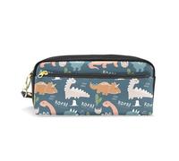 ALAZA Pencil Case, Cute Dinosaur Makeup Pouch Wallet Large Capacity Waterproof School Zipper Pen Bag Multiple Compartments for Students Women Girls
