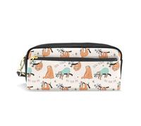 ALAZA Pencil Case, Cute Sloth-take Your Time Slow Down Makeup Pouch Wallet Large Capacity Waterproof School Zipper Pen Bag Multiple Compartments for Students Women Girls
