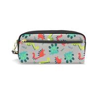 ALAZA Pencil Case, Lovely Dinosaur Makeup Pouch Wallet Large Capacity Waterproof School Zipper Pen Bag Multiple Compartments for Students Women Girls