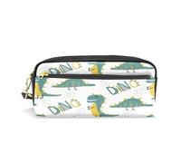 ALAZA Pencil Case, Lovely Dinosaur Makeup Pouch Wallet Large Capacity Waterproof School Zipper Pen Bag Multiple Compartments for Students Women Girls