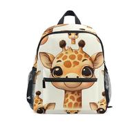 ALAZA Toddler Backpack for Boys Girls Cute Giraffe Face Pattern Cute Kids Backpack Mini Kindergarten Elementary Back Pack for Daycare Travel 12" H