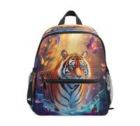 ALAZA Toddler Backpack for Boys Girls Forest Tigers Butterfly Kids Backpacks Primary Preschool Kindergarten School Bag Bookbag Nursery Backpack Travel Rucksack Daypack