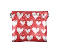 ALAZA Valentines Blood Love Small Squeeze Coin Purse PU Leather Mini Wallet Change Pouch for Women Girls