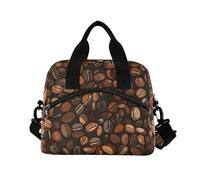 ALAZA Vintage Coffee Beans Insulated Lunch Bag Large Capacity Lunch Box Tote Bag Portable Cool Bag for Kids Girls Boys Adults School Picnic Travel