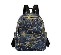 ALAZA Women Mini Backpack Purse Bag Lightweight Casual Daily Travel Backpack Sun Moon Boho Cosmos Astrology Back Pack Fashion Multipurpose Shoulder Bag, #16, M, Compact