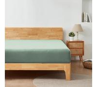 Alazuria Queen Size Fitted Sheet Only - 12" to 16" Deep Pockets - Ultra Soft & Breathable Bed Sheet - Hotel Quality Mattress Sheets (80" X 60", Sage Green)