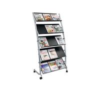 Alba 5 Shelf Mobile Literature Display Stand 3xA4 DD5GM