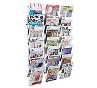 Alba A4 Literature Display Silver DDFIL21M 78 x 13 x 112 cm