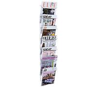 Alba A4 Literature Display Silver DDFIL7M 25 x 13 x 112 cm