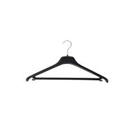 Alba Abs Coat Hanger with Bar Black, Pack of 20 Pmbasic PL