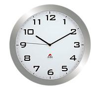 Alba Analogue Wall Clock HORISSIMO M 38 x 5.5cm Silver Grey