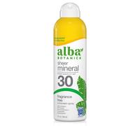 Alba Botanica Fragrance-Free Sheer Mineral Sunscreen SPF30 - 148ml