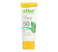 Alba Botanica Fragrance-Free Sheer Mineral Sunscreen SPF50 - 89ml