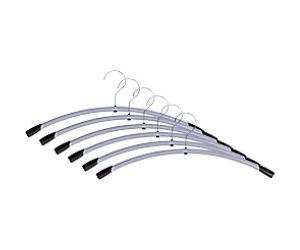 Alba Coat Hanger 1 Hook Grey Pack of 6