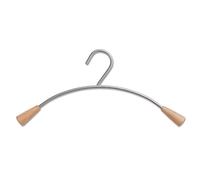 Alba Coat Hanger for Racks Wooden and Metallic Grey Finish Ref PMCIN6 [Pack of 6]