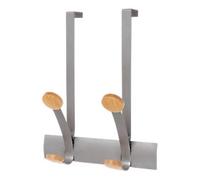 Alba Coat Rack 2 Hooks Silver