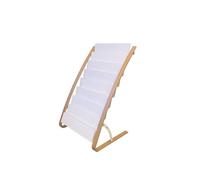 Alba Literature Floor Display DDEXPO8W BC – 8×2 A4 Compartments, H930×W580×D500mm Light Wood/White
