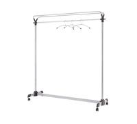 Alba Garment Coat Rack with Brakes Metal 1530x540x1715mm PMGROUP3