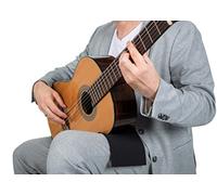 Alba GB non-slip neoprene band for classical guitar, size large, black, anti-slip for classical guitarists and for flamenco guitarists