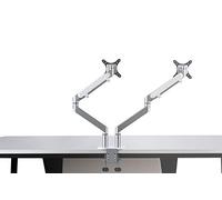 Alba Jamy Multidirectional Articulated Double Arm Screen, Metal Grey and Dark Grey