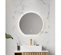 Alba LED Semi Circular Colour Change Demister Mirror 600mm